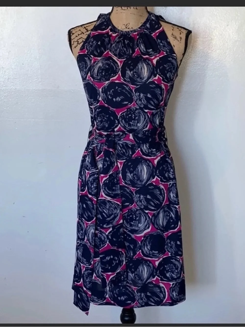 Tory Burch Sleeveless Sheath Dress‎ Small Retro Preppy Resort Vacation Hamptons